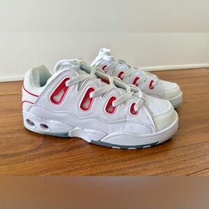 Osiris D3 OG Skate Shoes, White Red Grey, 1371-2827 Men’s 12